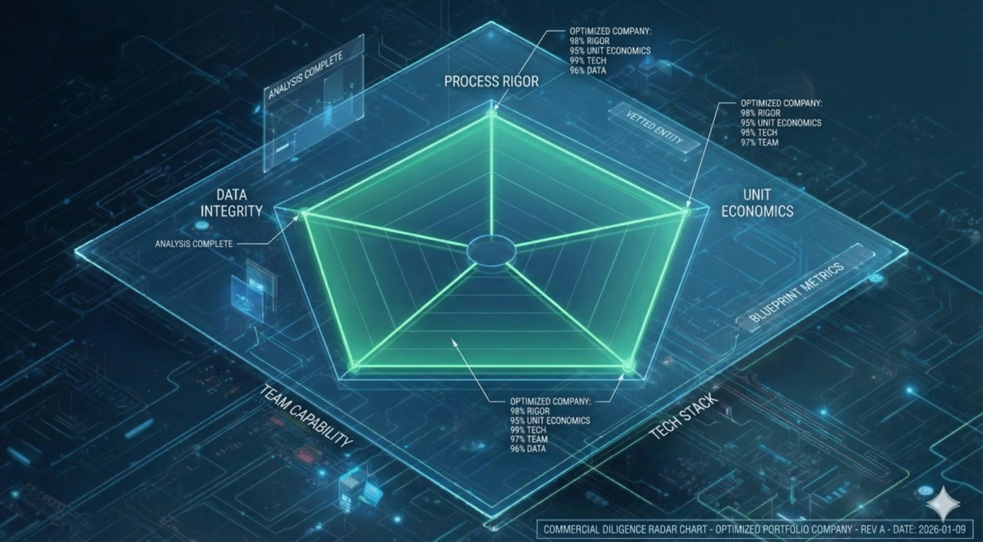 Commercial Diligence Radar Chart